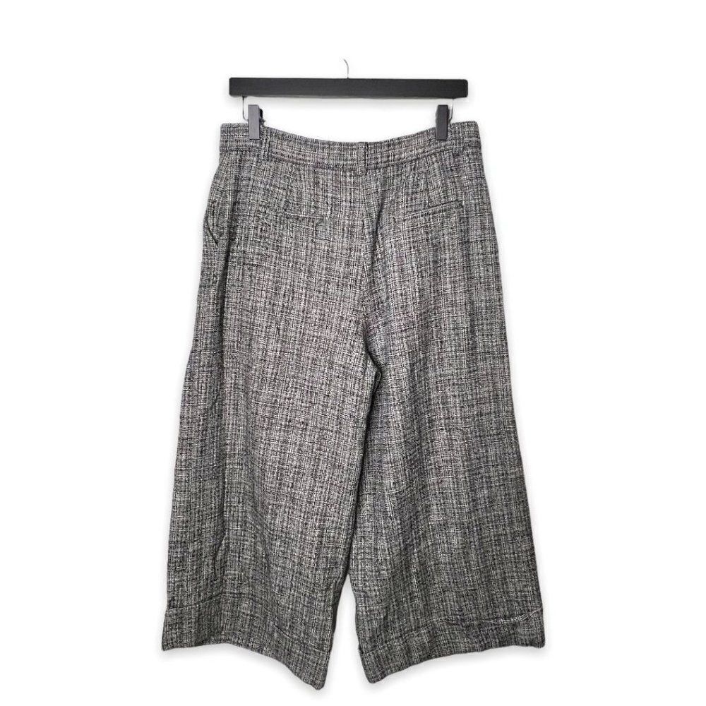 Tara Jarmon Tweed Pleated Front Wide Leg Pants Size 42 - Picture 5 of 8